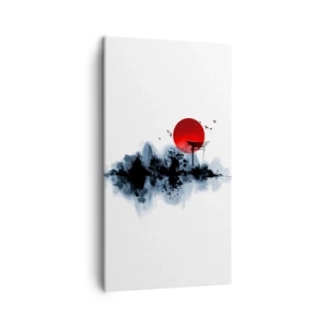 Bild auf Leinwand - Leinwandbild - Japanische Sicht - 45x80 cm