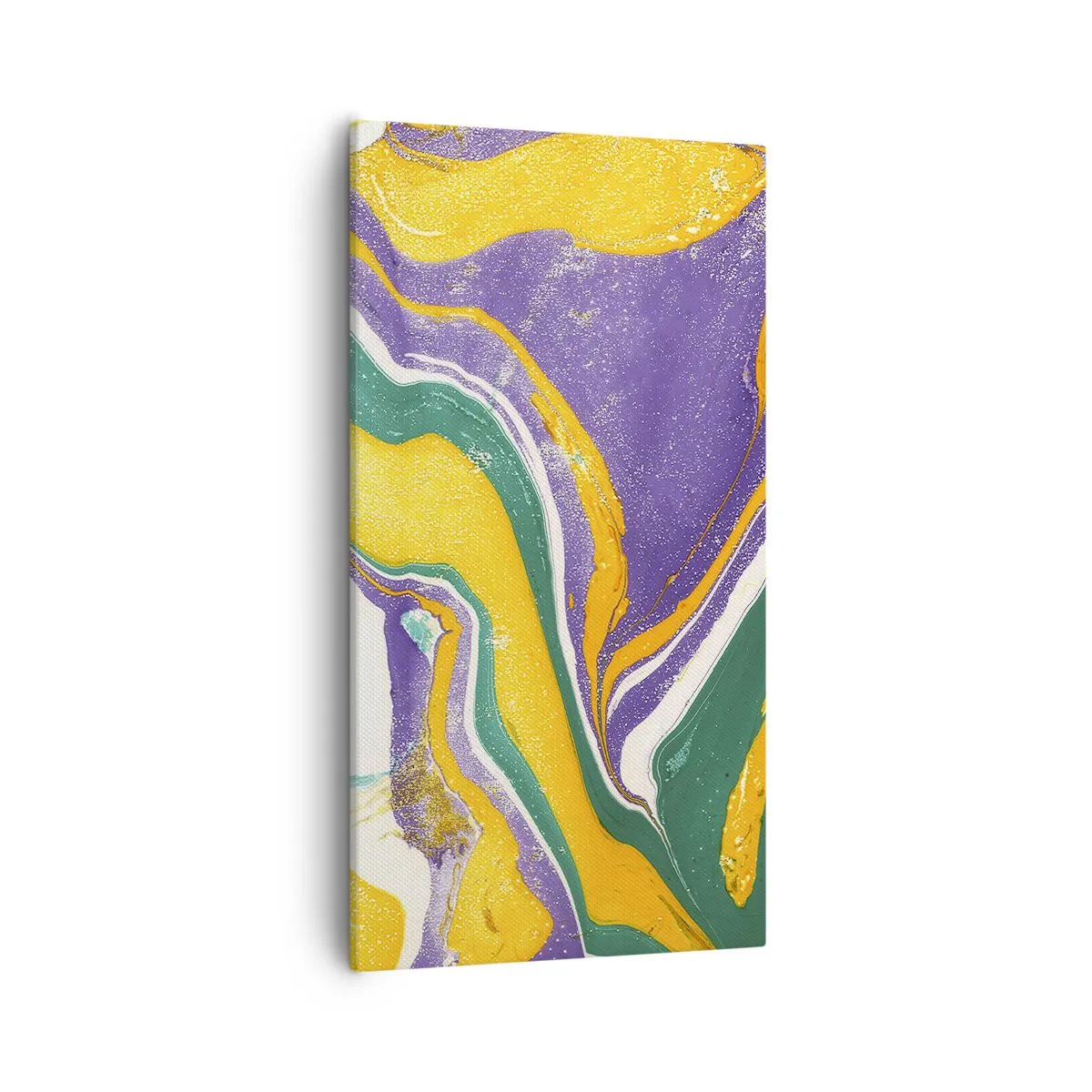 Bild auf Leinwand - Leinwandbild - Farbwellen - 55x100 cm