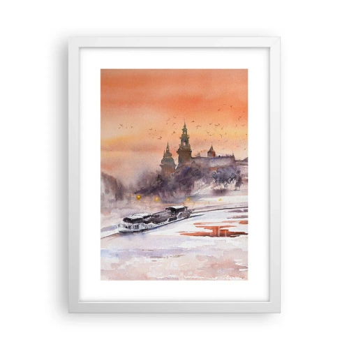 Poster in einem weißen Rahmen - Königlicher Sonnenuntergang - 30x40 cm