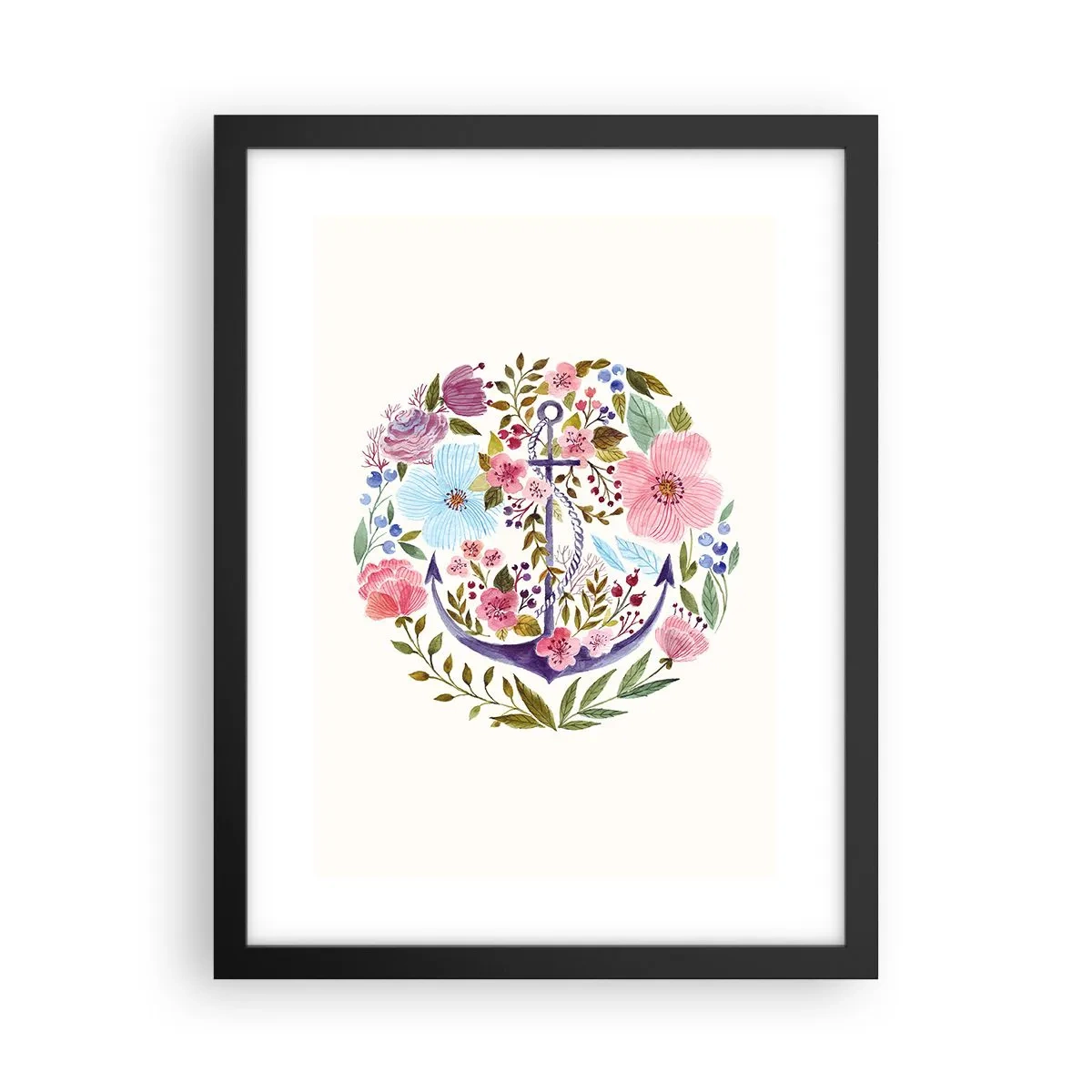 Poster in einem schwarzem Rahmen - Guter Traum eines Seemanns - 30x40 cm