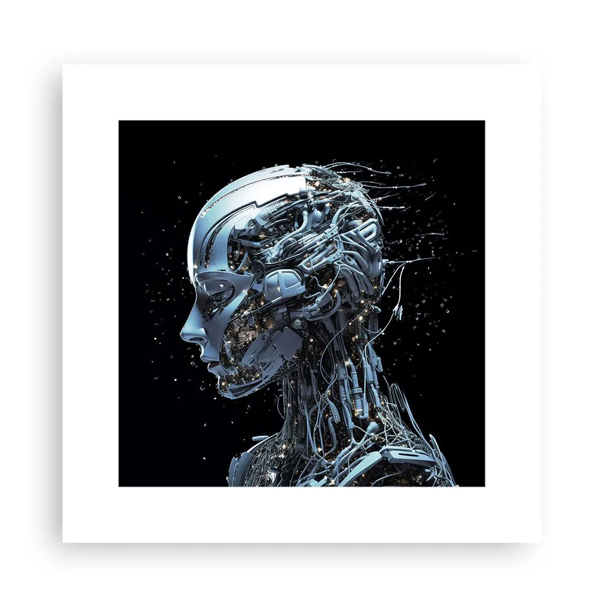 Poster - Technologie ist eine Frau - 30x30 cm