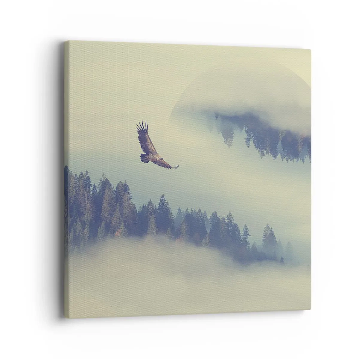 Bild auf Leinwand - Leinwandbild - Ich habe den Schatten eines Adlers gesehen - 40x40 cm