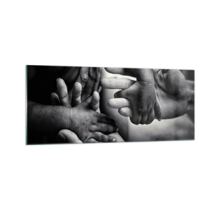 Glasbild - Bild auf glas - Mensch sein - 100x40 cm