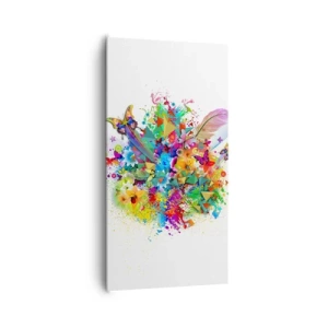 Bild auf Leinwand - Leinwandbild - Ein Strauß Freude - 65x120 cm