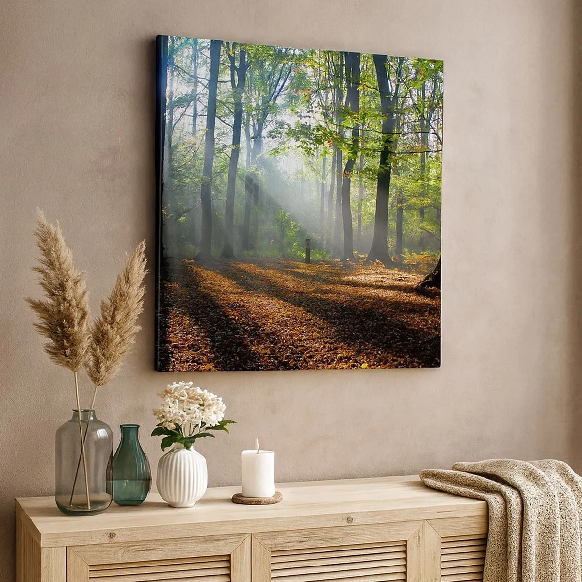 Bild auf Leinwand - Leinwandbild - Licht und Schatten - 30x30 cm