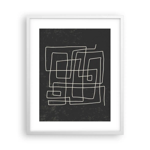 Poster in einem weißen Rahmen - Nicht so einfach - 40x50 cm