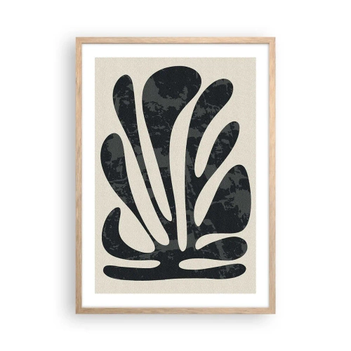 Poster in einem Rahmen aus heller Eiche - Vielfingrige Abstraktion - 50x70 cm