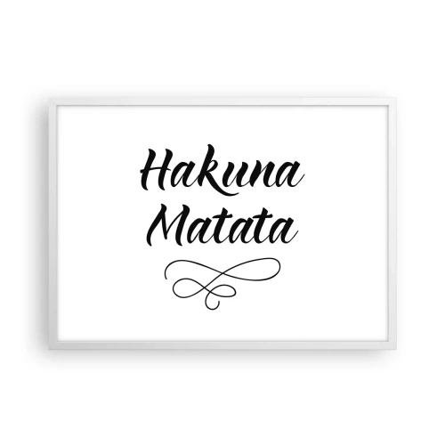 Poster in einem weißen Rahmen - Bester Ratschlag - 70x50 cm