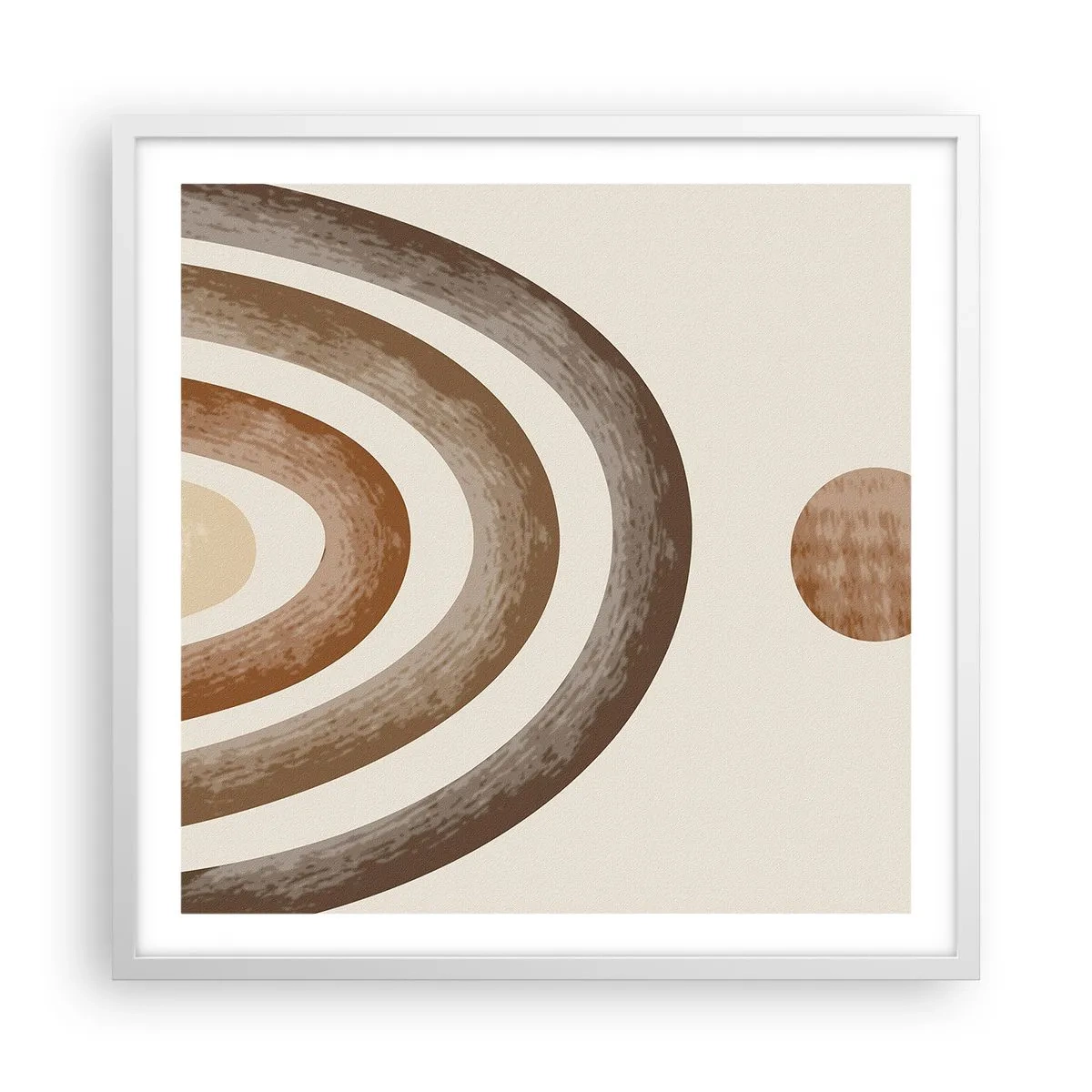 Poster in einem weißen Rahmen - In einer weit entfernten Galaxie - 60x60 cm