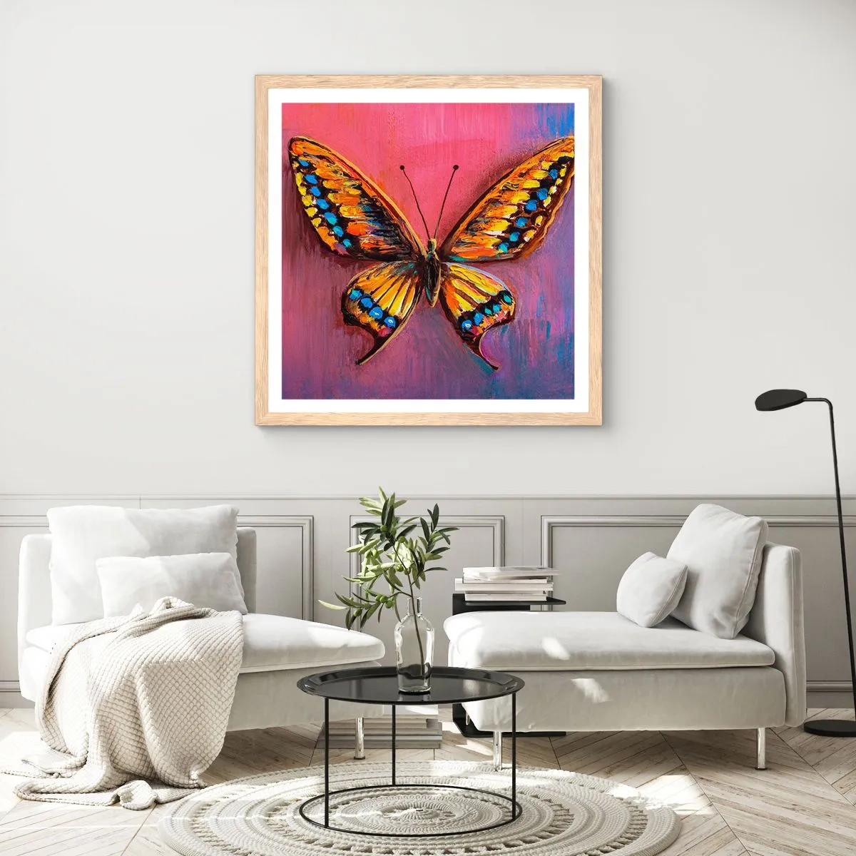 Poster in einem Rahmen aus heller Eiche - Ein Juwel der Natur - 50x50 cm