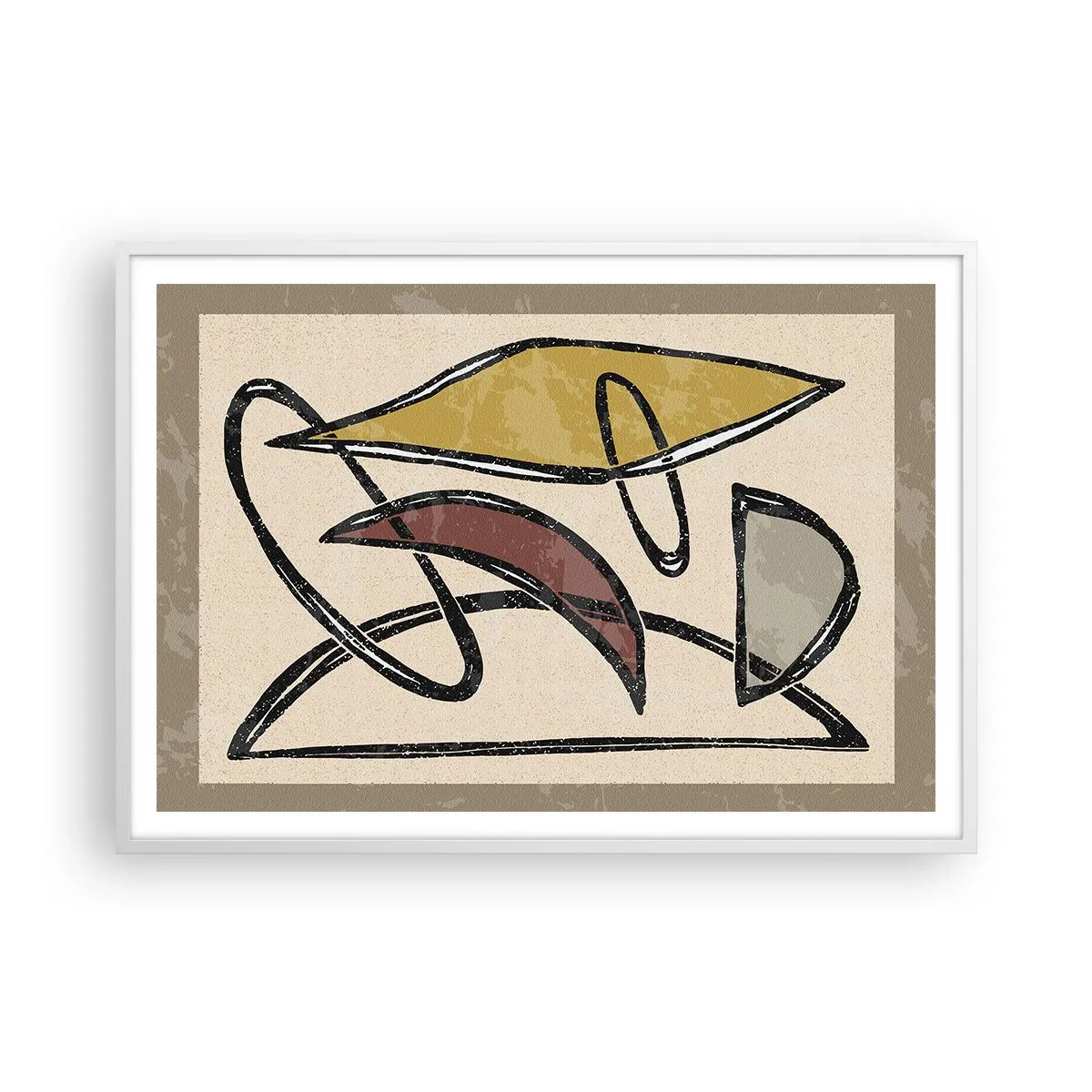 Poster in einem weißen Rahmen - Vertikale und Horizontale - 100x70 cm