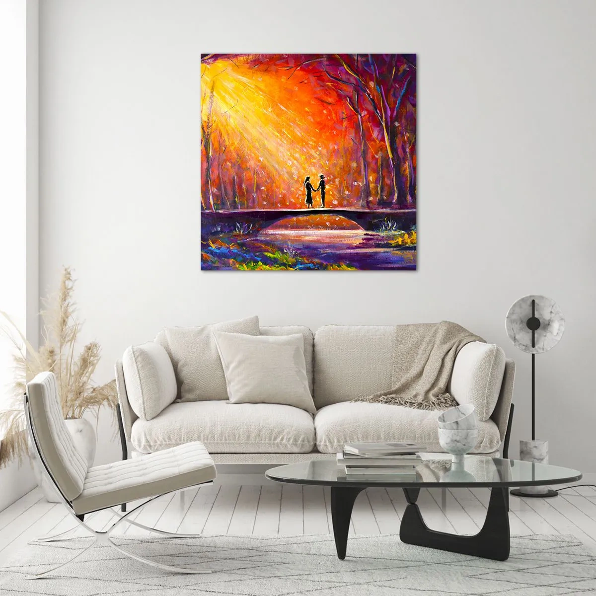 Glasbild - Bild auf glas - Der Himmel liebt sie auch - 60x60 cm