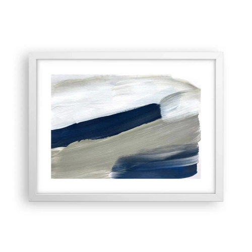 Poster in einem weißen Rahmen - Begegnung mit dem Weißsein - 40x30 cm