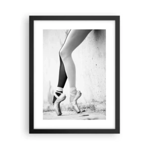 Poster in einem schwarzem Rahmen - Ballerina, voilà! - 30x40 cm