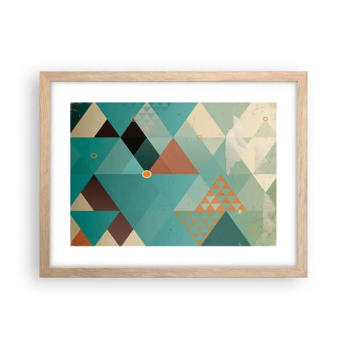 Poster in einem Rahmen aus heller Eiche - Einheit der Vielheit, Vielheit der Einheit - 40x30 cm