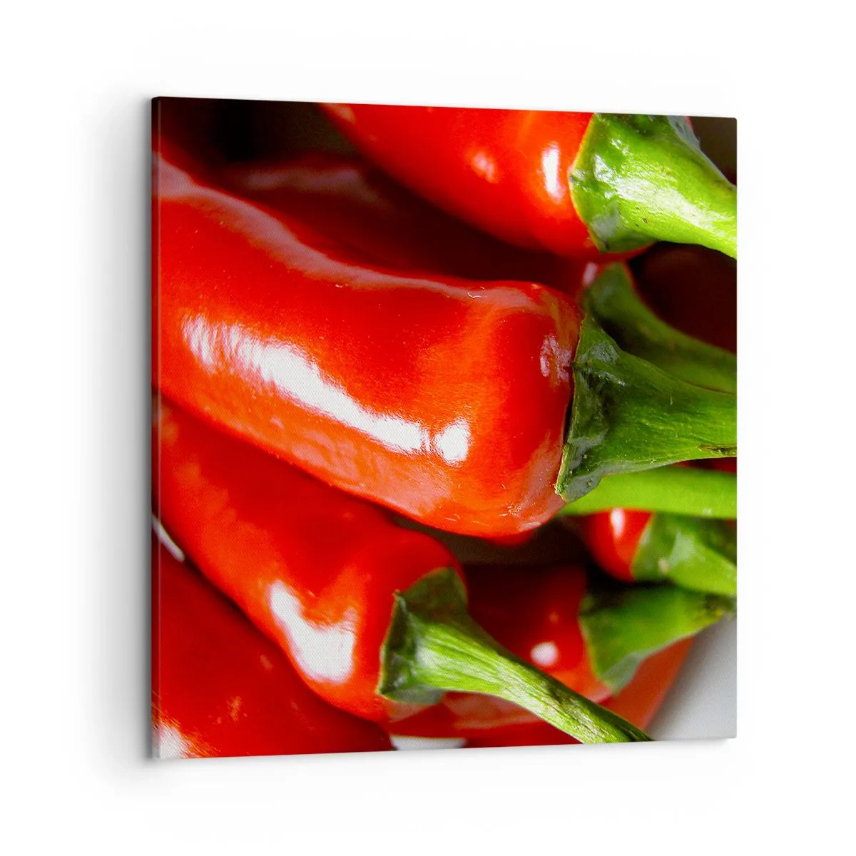 Bild auf Leinwand - Leinwandbild - Saftig, glänzend, glatt - 50x50 cm