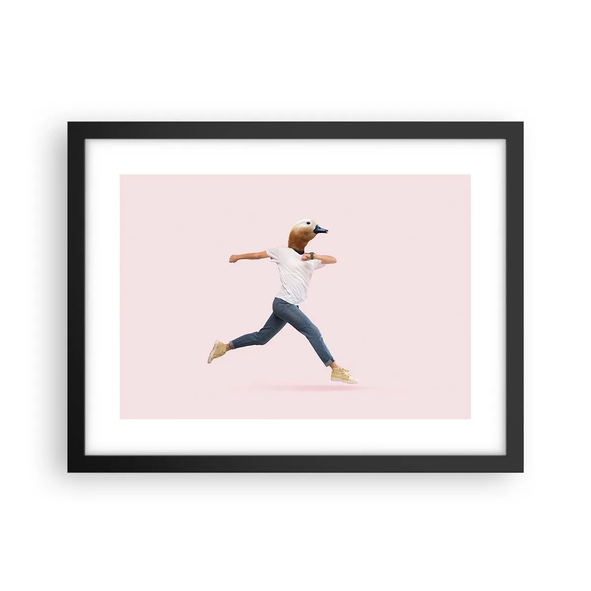 Poster in einem schwarzem Rahmen - Eine Prise Absurdität - 40x30 cm