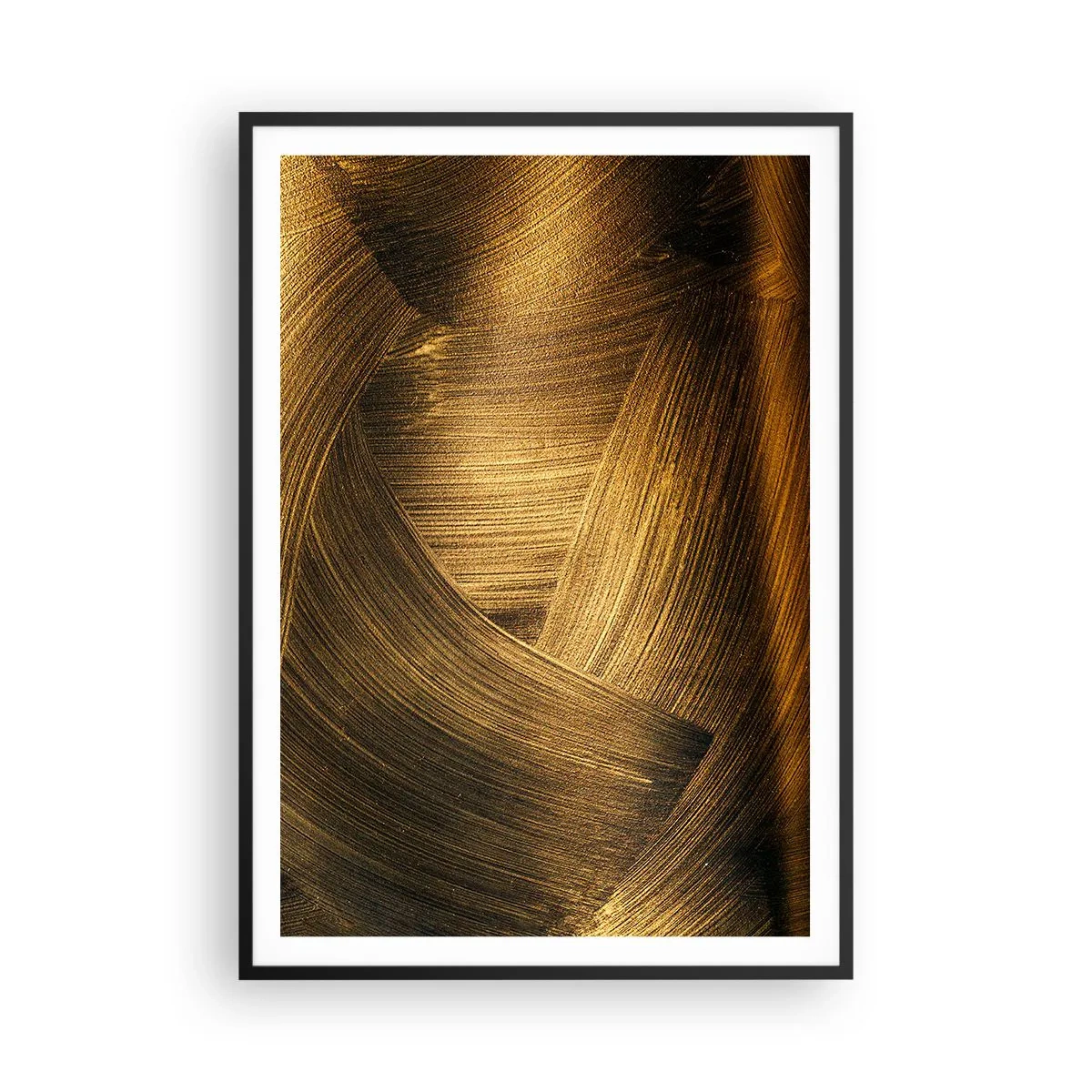 Poster in einem schwarzem Rahmen - In einem goldenen Labyrinth - 70x100 cm
