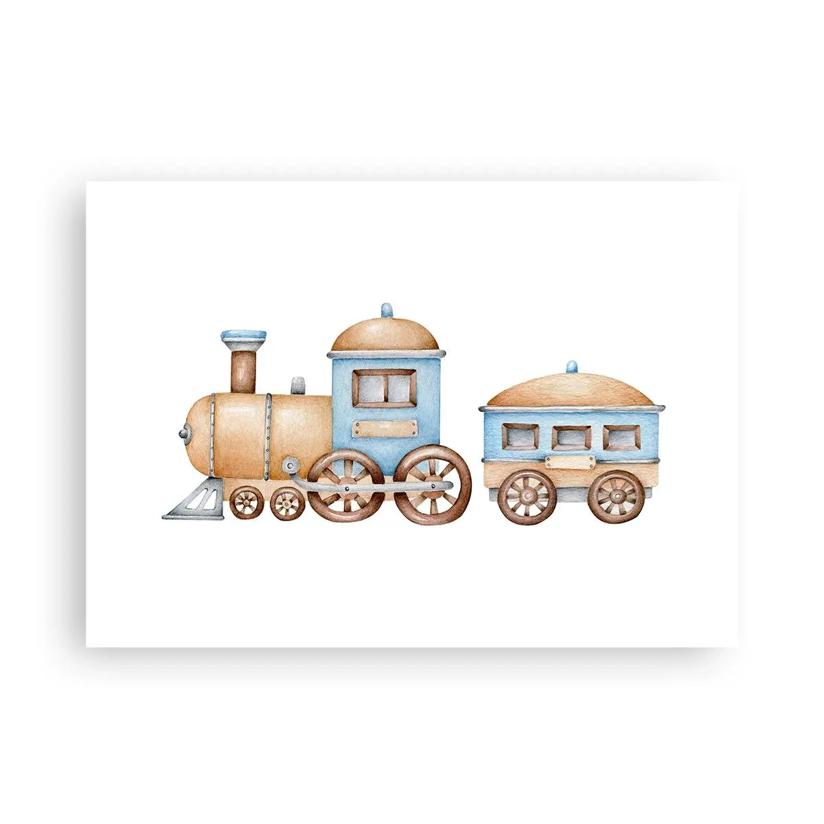Poster - Am Bahnhof steht ... - 70x50 cm
