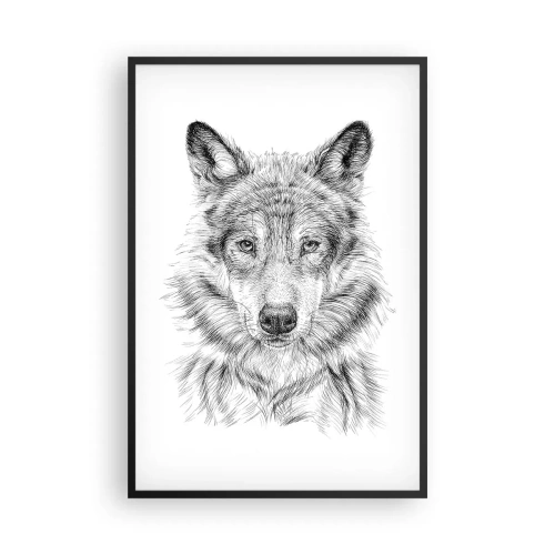 Poster in einem schwarzem Rahmen - Ein geborener Anführer - 61x91 cm