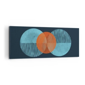 Bild auf Leinwand - Leinwandbild - Symmetrische Komposition - 100x40 cm