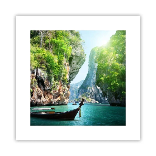 Poster - Eine Einladung zu einer exotischen Reise - 30x30 cm