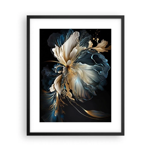 Poster in einem schwarzem Rahmen - Märchenhafte Farnblume - 40x50 cm