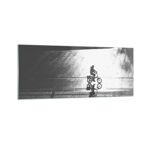 Glasbild - Bild auf glas - Vor sich hin durch die Stadt - 100x40 cm