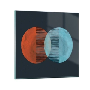 Glasbild - Bild auf glas - Astronomische Fantasie - 40x40 cm