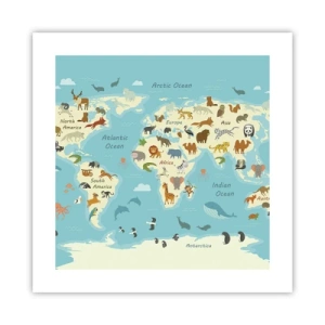 Poster - Gute Nachbarn - 40x40 cm