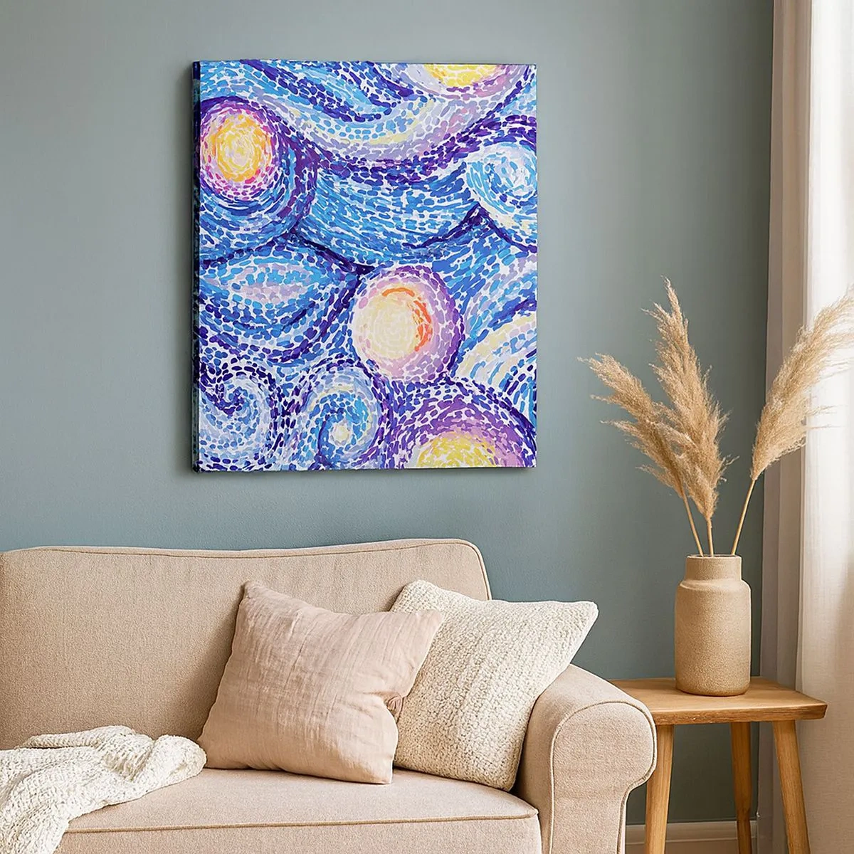 Bild auf Leinwand - Leinwandbild - Aus einem Gemälde von van Gogh - 30x30 cm