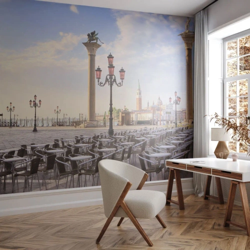 Maßgeschneiderte Fototapete Premium Sand - Wir laden Sie ein, alles ist bereit - Die Architektur, Stadt, Venedig
