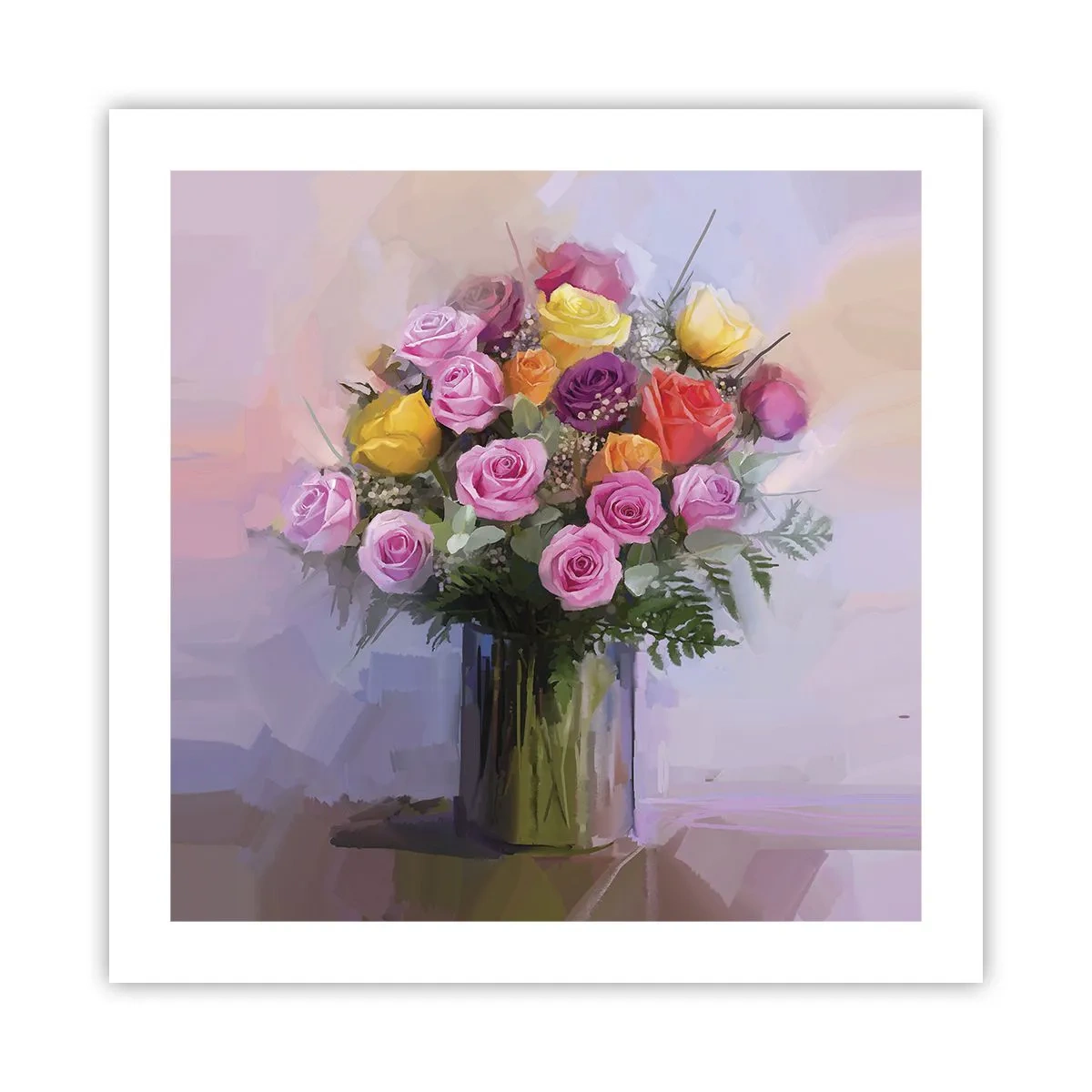 Poster - Festgehaltene Schönheit - 50x50 cm