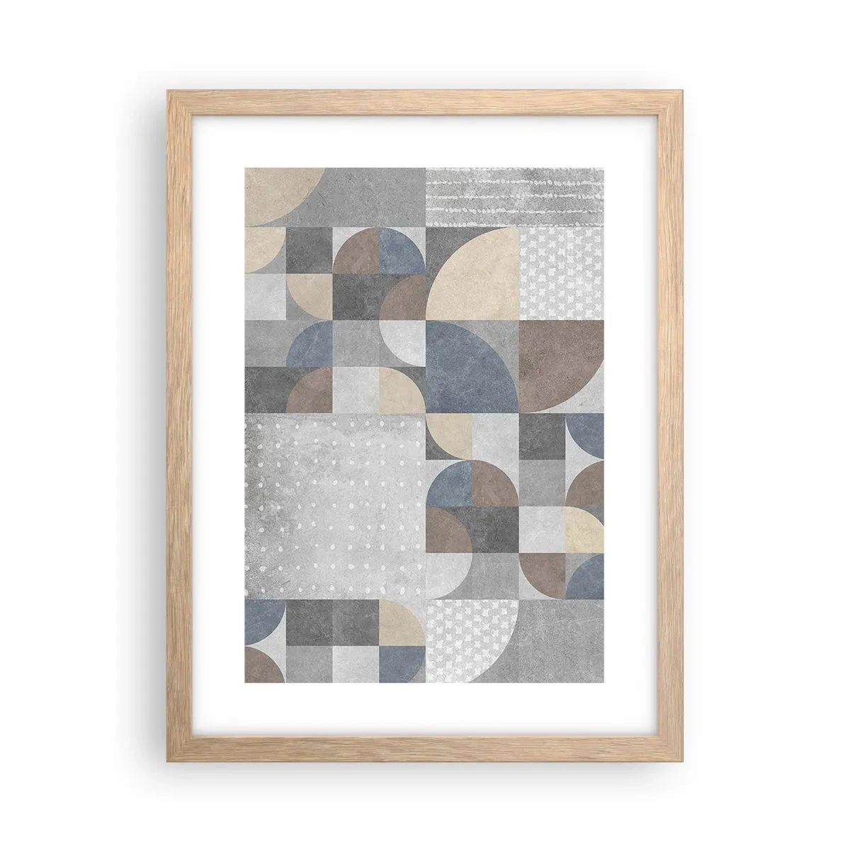 Poster in einem Rahmen aus heller Eiche - Keramische Fantasie - 30x40 cm