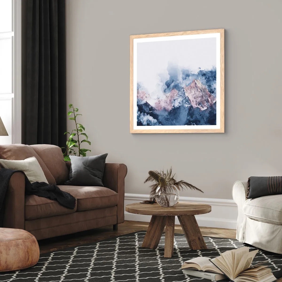 Poster in einem Rahmen aus heller Eiche - Das sind die Spitzen! - 50x50 cm