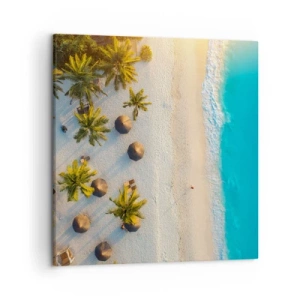 Bild auf Leinwand - Leinwandbild - Willkommen im Paradies - 50x50 cm
