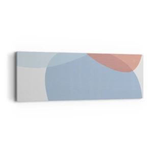 Bild auf Leinwand - Leinwandbild - Pastellbeziehungen - 90x30 cm