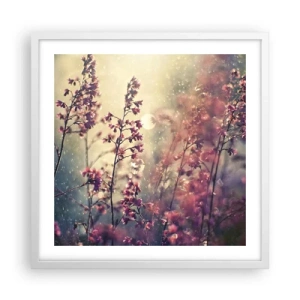 Poster in einem weißen Rahmen - Geheimnisvoller Garten - 50x50 cm