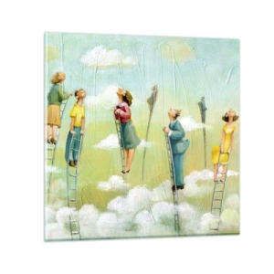 Glasbild - Bild auf glas - Hinter deinem Traum - 30x30 cm