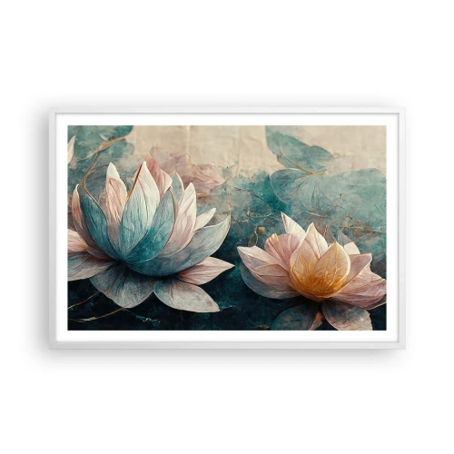 Poster in einem weißen Rahmen - Seesterne - 91x61 cm