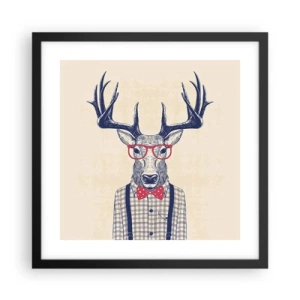 Poster in einem schwarzem Rahmen - Eine lustige Extravaganz - 40x40 cm