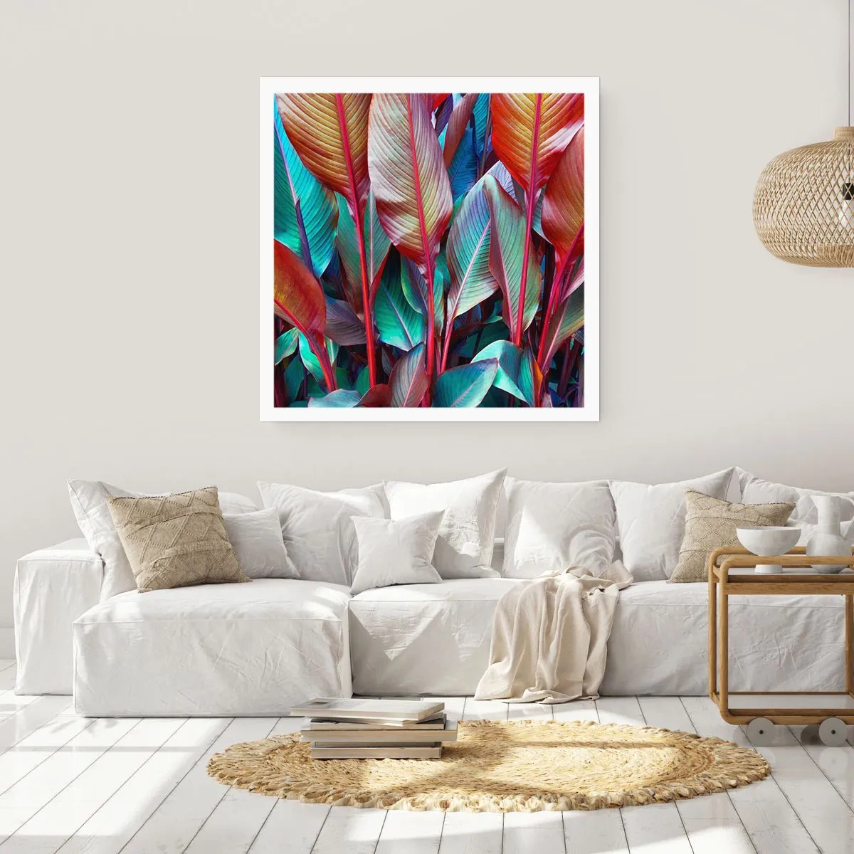 Poster - Buntes Dickicht - 30x30 cm