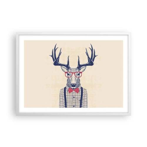 Poster in einem weißen Rahmen - Eine lustige Extravaganz - 70x50 cm