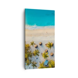 Bild auf Leinwand - Leinwandbild - Willkommen im Paradies - 55x100 cm
