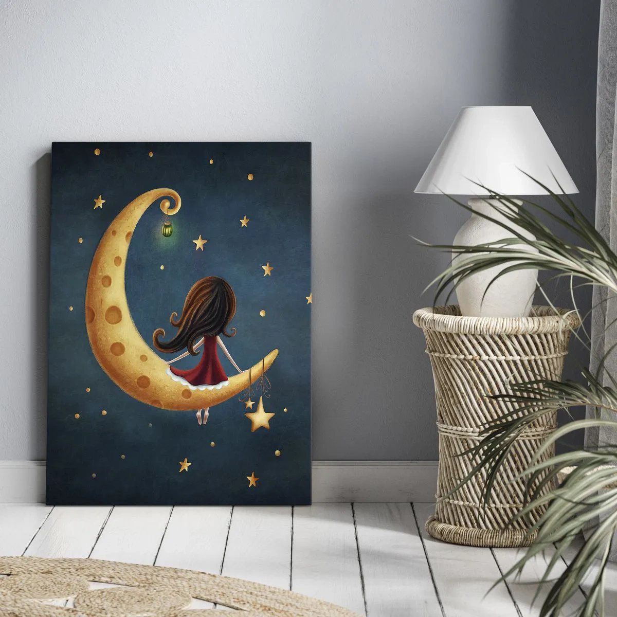 Bild auf Leinwand - Leinwandbild - Einmal… - 65x120 cm