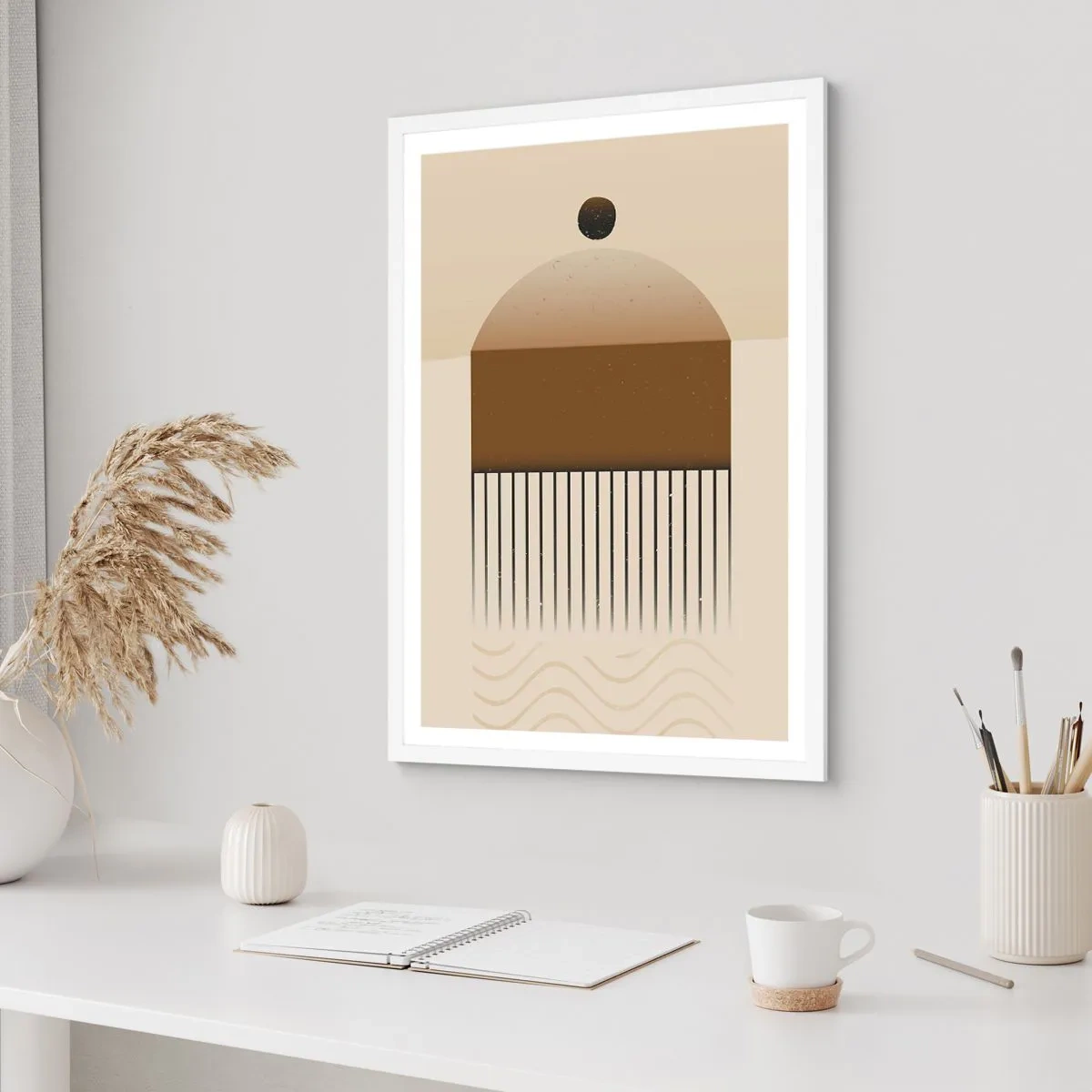 Poster in einem weißen Rahmen - Verschiedene Staaten - 50x70 cm