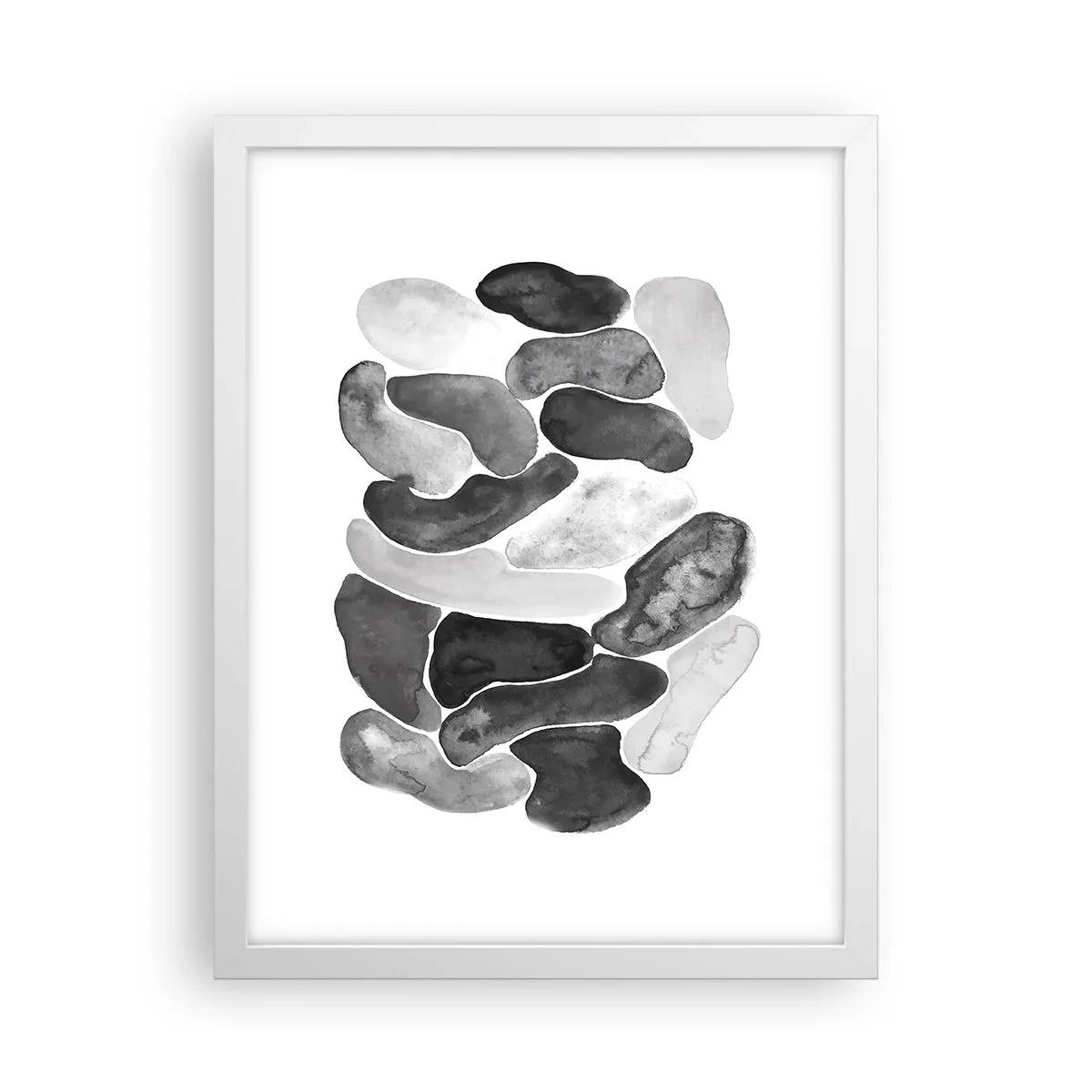 Poster in einem weißen Rahmen - Felsige Abstraktion - 30x40 cm
