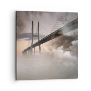 Bild auf Leinwand - Leinwandbild - Auf dem Fluss, den es nicht gibt - 70x70 cm