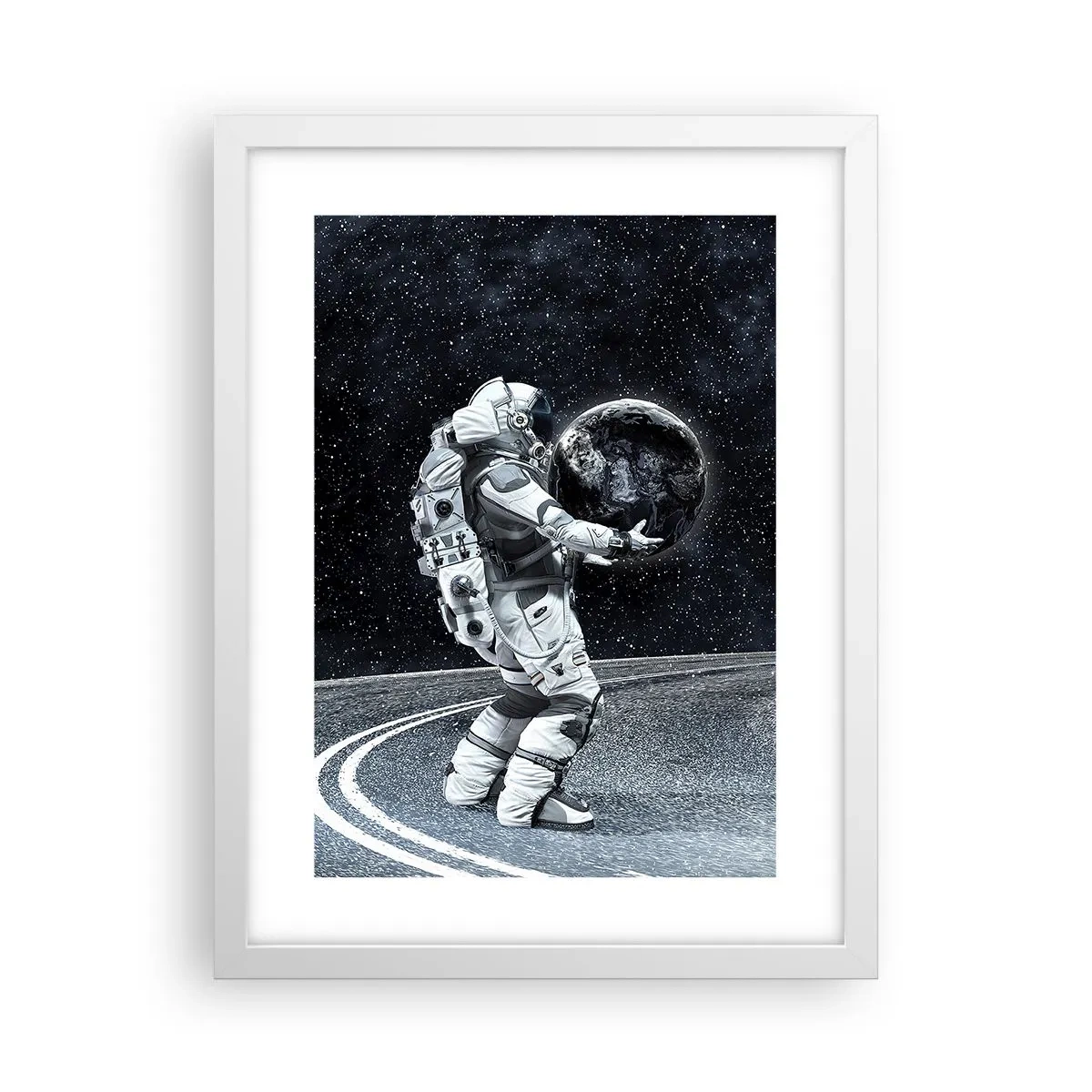 Poster in einem weißen Rahmen - Auf der Milchstraße - 30x40 cm