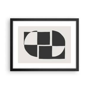 Poster in einem schwarzem Rahmen - Antithese - Synthese - 40x30 cm